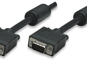 Manhattan Black 7.5m  SVGA Monitor Cable - Image 1
