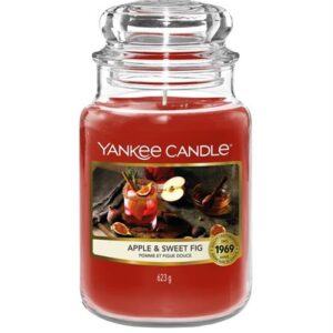 Yankee Candle Apple & Sweet Fig Large Jar Retail Box No