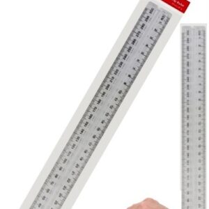 Marlin 30cm Finger Grip Ruler Clear