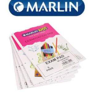 Marlin A4 Punched Exam Pad 80 page 5 pack