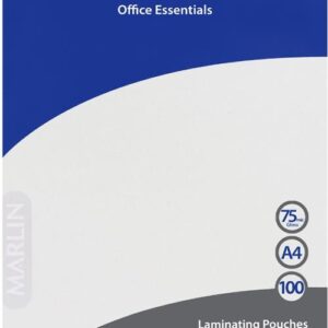 Marlin Office Essentials Laminating Pouches A4 100&apos;s 75mic