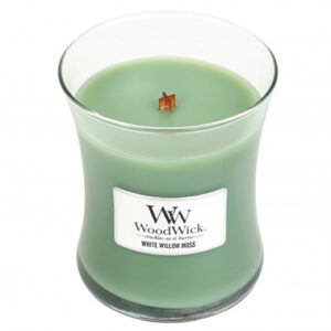 Woodwick White Willow Moss Medium Jar Retail Box