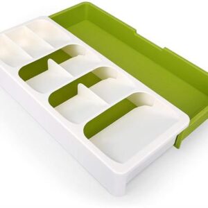 Casey Cutlery 9 Compartments Drawer Organizer Colour Cream - Image 1