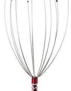 Casey Red 12 Fingers Head and Scalp Hand Held Manual Massager - Image 1
