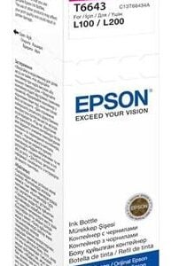 Epson T6643 Magenta Ink Bottle 70ml For L110 L300 L210 L355 - Image 1