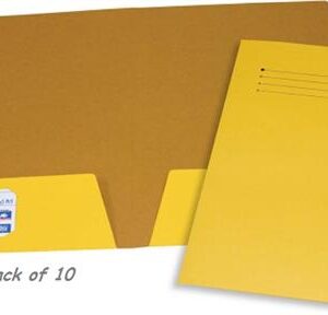 Bantex A4 Flap Document Folder Yellow