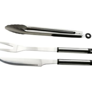 Alva 3-Piece Stainless Steel BBQ Tool Set - Image 1