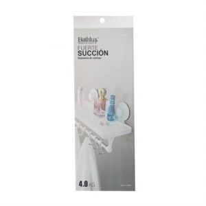 Bathlux Shelf with Hanging Rack and Suction Cup - Image 1