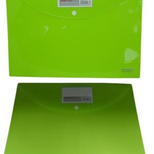 DLOffice A4 Carry Folder with Press Stud on Flap Green Single