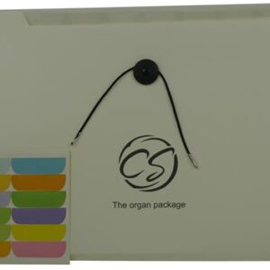 Brainware 8 Compartment Expanding File Organiser White