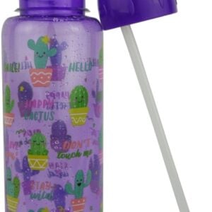 Casey FlipTop 1 Litre Plastic Water Bottle Purple - Image 1