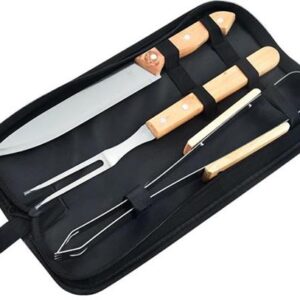 Casey 3-Piece Stainless Steel Braai Utensil Set - Image 1