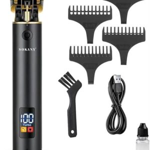Sokany Professional Cordless Black Hair Trimmer