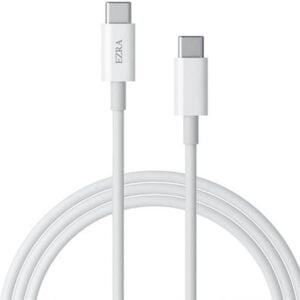 Ezra TypeC To TypeC 1.8meter 60w White Data Cable - Image 1