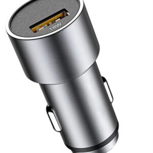 Ezra QC3.0 Quick Charge 1 Port USB Car Charger Silver - Image 1
