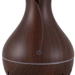Casey Ultrasonic Aroma Humidifier Dark Hollow Wood Grain - Image 1