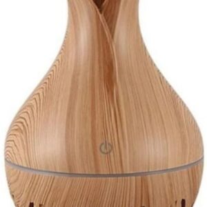 Casey Ultrasonic Aroma Humidifier Light Hollow Wood Grain - Image 1