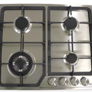 Alva 60cm Stainless Steel 4 Burner Gas Hob