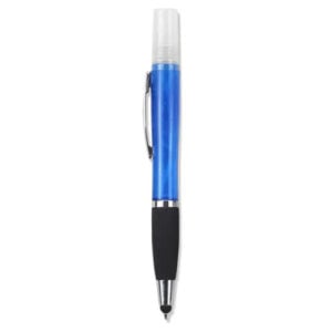 Geeko 3-in-1 Sanitizer Spray Stylus and Blue Ink Pen Blue - Image 1