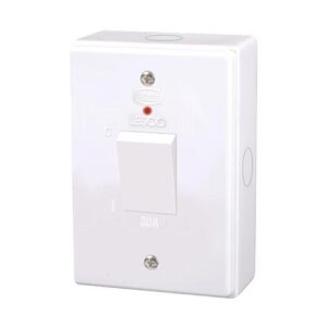 Lesco 2 Pole Surface Isolator Switch Vertical with LED
