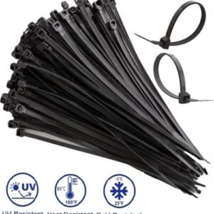 Noble Nylon Cable Ties 3.6 x 200mm Pack of 100 Black