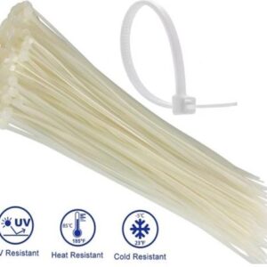 Noble Nylon Cable Ties 4.8 x 300mm Pack of 100 White