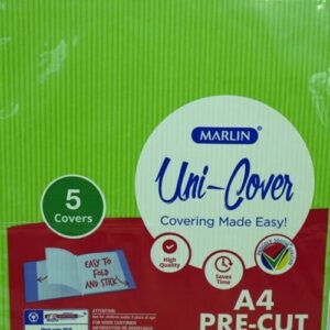 Marlin Kids Precut A4 Green Kraft Paper Book Cover 5 pack