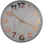 Casey Wall Clock Rose Gold outer rim with White details