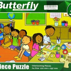 Butterfly 60Pc In The Classroom Wooden Puzzle