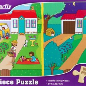 RGS 36pc Day & Night Wooden Puzzle