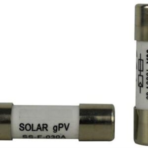 Solarix 30A Solar Photovoltaic Fuse 38mm x 10mm