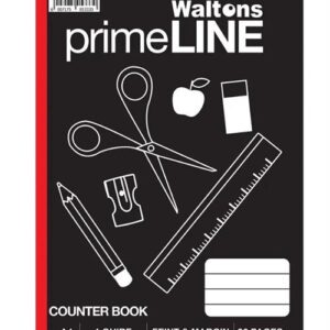 Waltons Primeline 1 Quire A4 Counter Book 5 Pack - Image 1