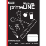 Waltons Primeline 2 Quire A4 Counter Book 5 Pack