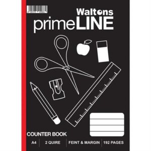 Waltons Primeline 2 Quire A4 Counter Book 5 Pack
