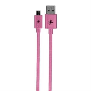 Whizzy Pink Extra Long Micro USB Charge And Data Sync Cable - Image 1
