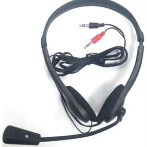 UniQue Stereo Headphones with Flexible Microphone Black - Image 1