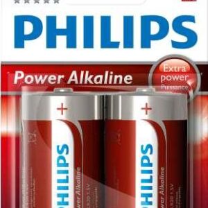 Philips Power Alkaline Battery LR20P2B 2 X D Alkaline - Image 1