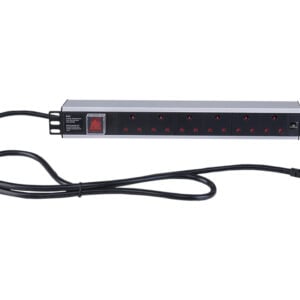 Linkbasic 6 Way Aluminium Moulded Rack Mount PDU - Image 1