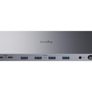 Cudy Dual 4K 10Gbps USB-A & USB-C Gigabit Ethernet Docking Station - Image 1
