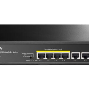 Cudy 6 Port Fast Ethernet 4 PoE 60W Switch - Image 1