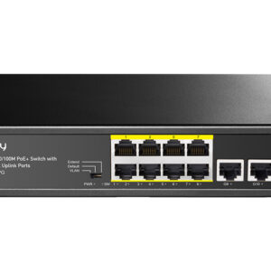 Cudy 8 Port Fast Ethernet PoE 115W 2 Gigabit Switch - Image 1