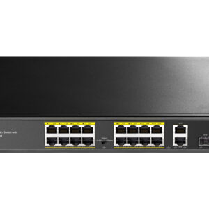 Cudy 16 Port Fast Ethernet PoE 190W 2 Gigabit 1SFP Switch - Image 1