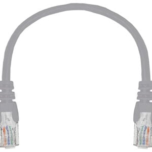 Linkbasic 22cm UTP Cat5e Flylead Grey - Image 1