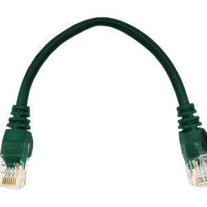 Linkbasic 22cm UTP Cat5e Flylead Green - Image 1