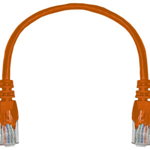 Linkbasic 22cm UTP Cat5e Flylead Orange - Image 1