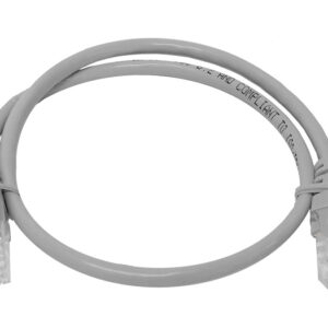 Linkbasic 50cm UTP Cat5e Flylead Grey - Image 1