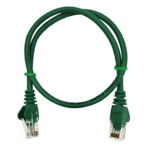 Linkbasic 50cm UTP Cat5e Flylead Green - Image 1