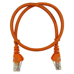 Linkbasic 50cm UTP Cat5e Flylead Orange - Image 1