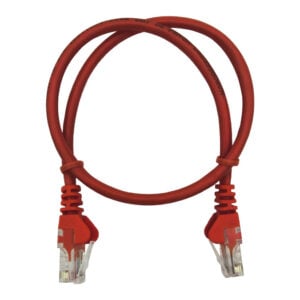 Linkbasic 50cm UTP Cat5e Flylead Red - Image 1