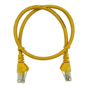 Linkbasic 50cm UTP Cat5e Flylead Yellow - Image 1